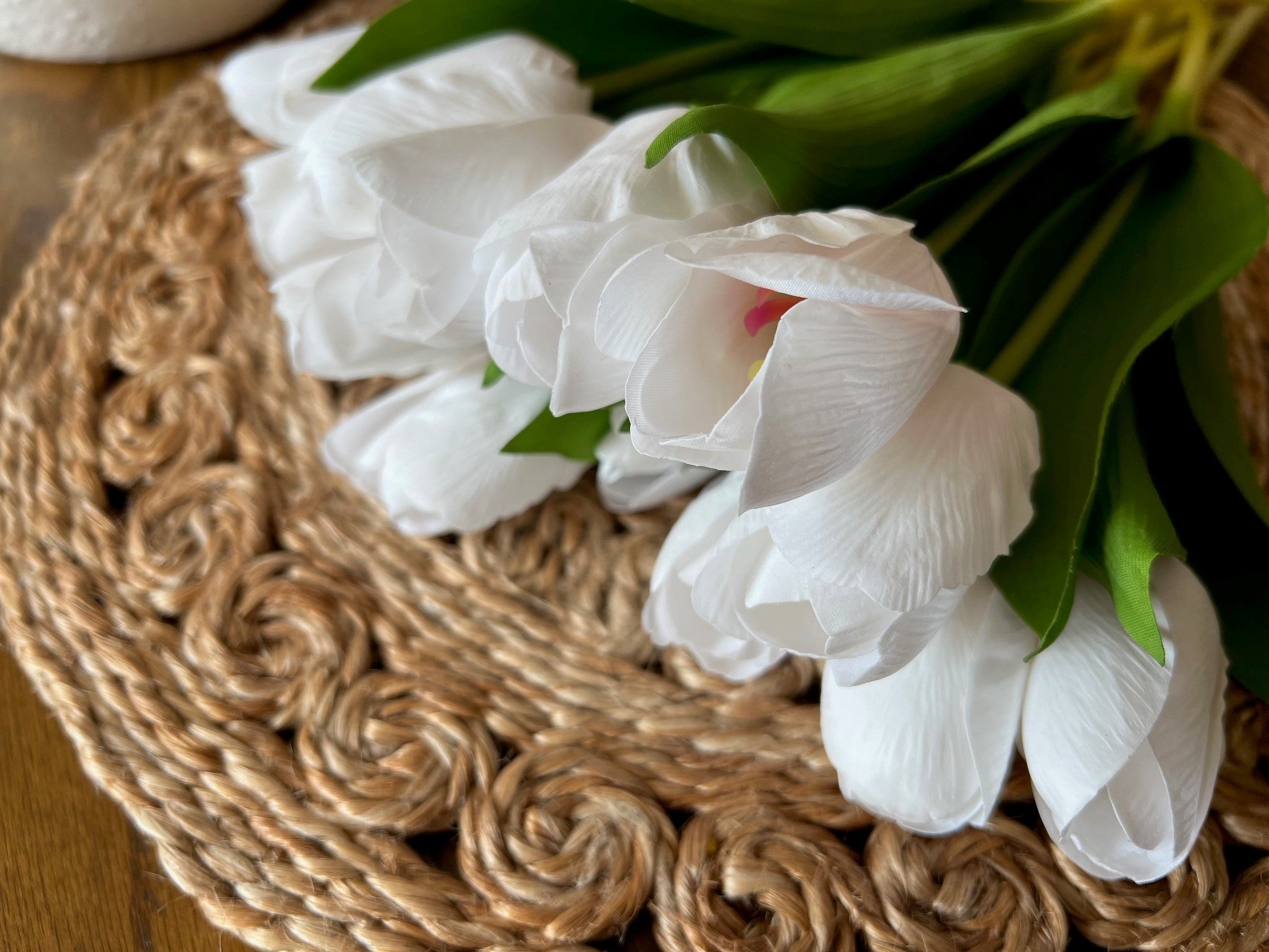 beautiful real touch soft tulips petal